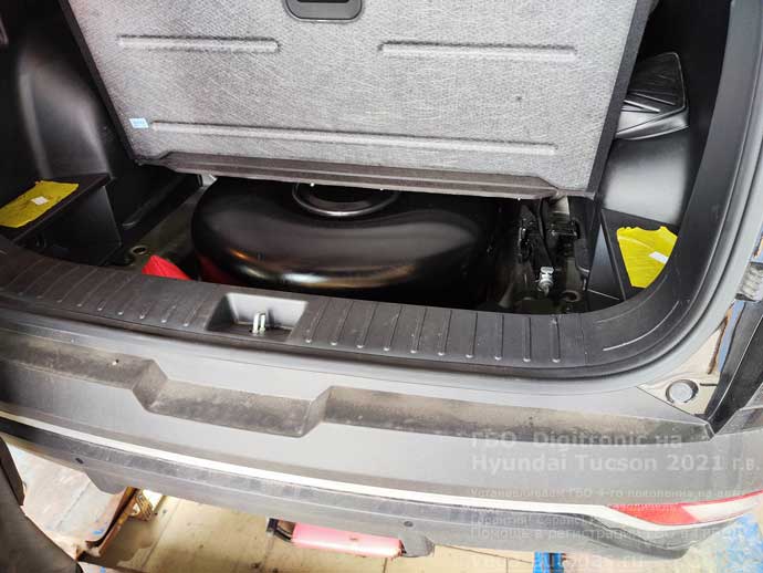 Газ на Hyundai Tucson (Хендай Туссан) 2021 г.в., 2,0 л., 150 л.с., с пробегом 57 495 км., ГБО Диджитроник