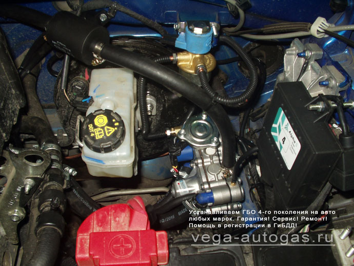 Установка ГБО ALPHA S и 65 литрового баллона на Renault Logan (Рено Логан) 2017 г.в., Нижний Новгород Дзержинск