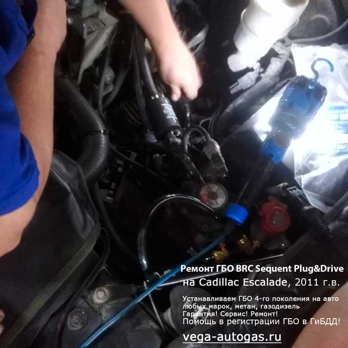 ГБО Альфа S в подкапотном пространстве, установка на Hyundai ix35 2012 г.в., 2.0 л., 150 л.с., пробег: 145 395 км., ВЗУ в лючке бензобака, тороидальный баллон 73 литра в багажнике, в нише для запасного колеса, Нижний Новгород, Дзержинск